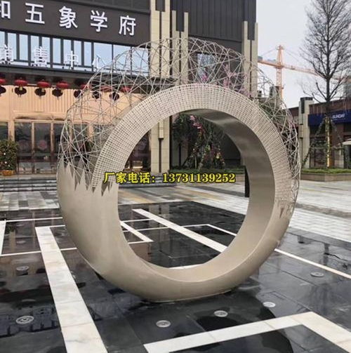 阜平縣房地產使用的不銹鋼雕塑 小區(qū)景觀不銹鋼雕塑加工廠